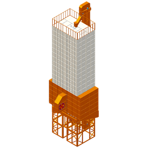 5HH-40批次循環(huán)式谷物干燥機